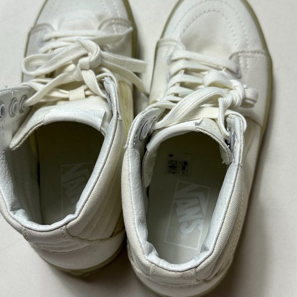 VANS SK8-Hi White Gum Sole Womens Size 7 UK 4.5 EUR 37 Skate - Picture 11 of 11